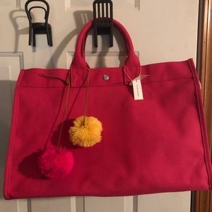 NWT QUILTED KOALA LARGE CANVAS TOTE